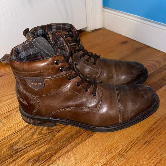 Alfani Brown Combat Boots - Picture 2 of 4